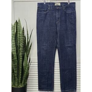 Jackson Straight Jeans Mens 36 X30 Blue Distressed 5 Pocket Retro Western Cowboy